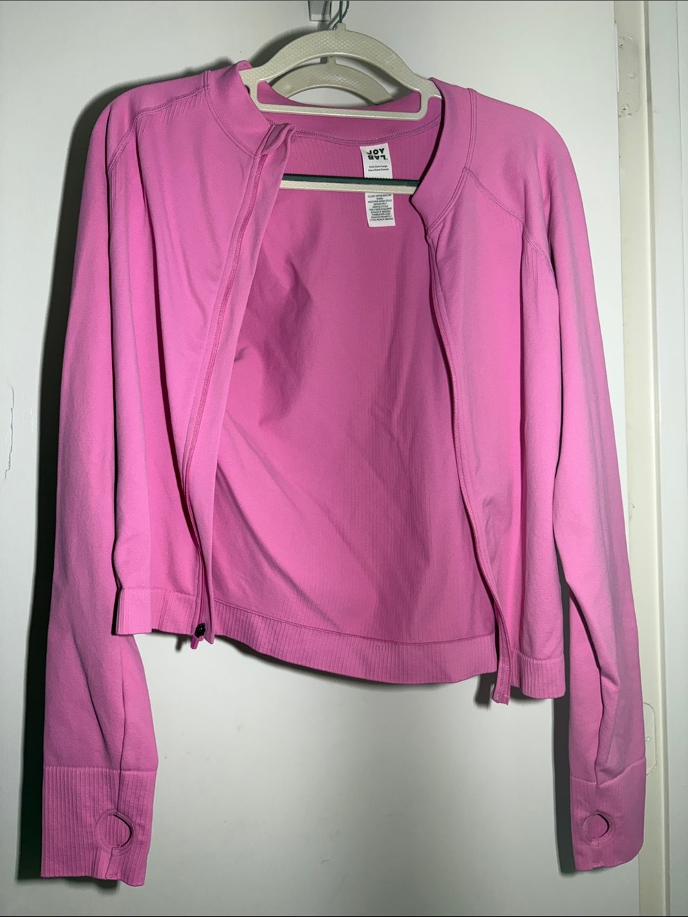 JoyLab Pink Lightweight Zip Jacket